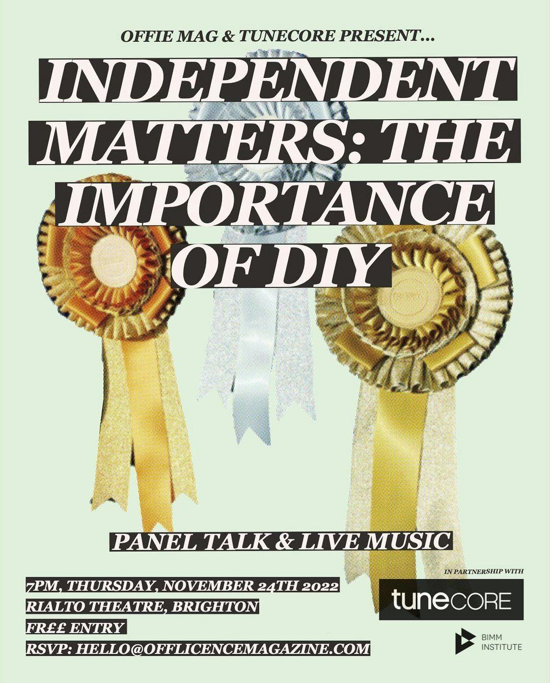 OFFIE MAG X TUNECORE PRESENTS... Independent Matters: The importance of DIY 