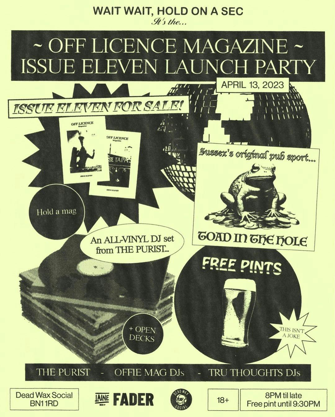 OFFIE MAG ISSUE ELEVEN LAUNCH PARTY w/ The Purist